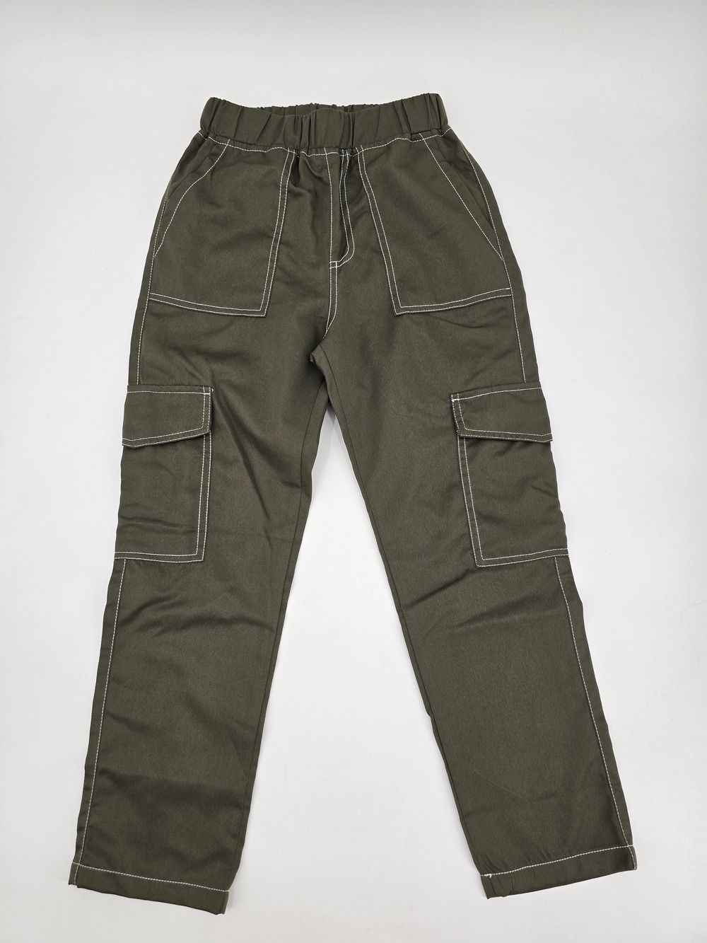 Girls Olive Cargo Pants Casual Bottoms Size 10 NWOT